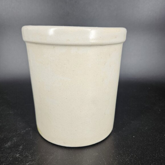 Vintage RRP Co Roseville Ohio 1 Qt Crock Jar Bunny Motif Stoneware USA Pottery 6 - Picture 5 of 12